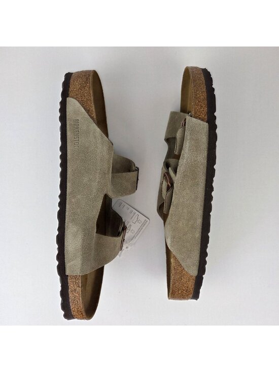 Birkenstock Arizona BS Taupe Sandals Mens Size 13 EU 46 Suede Leather